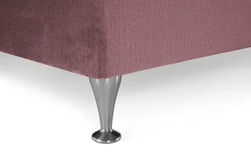 Royal Velvet Komplett Sängpaket 180x200 cm - Rosa med Låga Silverben - Möbler - Säng - Kontinentalsäng