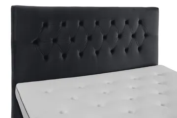 Royal Velvet Komplett Sängpaket 180x200 cm - Svart med Svarvade Ben - Möbler - Säng - Kontinentalsäng