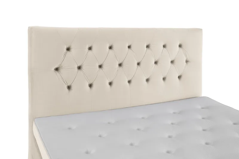 Royal Velvet Komplett Sängpaket 210x210  Beige med höga r - Beige med höga rosében - Möbler - Säng - Kontinentalsäng