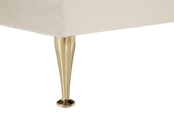 Royal Velvet Komplett Sängpaket 210x210 cm - Beige med höga guldben - Möbler - Säng - Kontinentalsäng