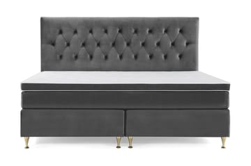 Med sänggavel - Mörkgrå