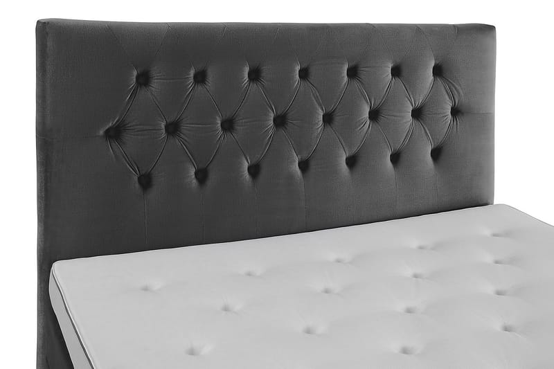 Royal Velvet Komplett Sängpaket Kontinentalsäng 180x200 cm - Mörkgrå / Sammet - Möbler - Säng - Kontinentalsäng