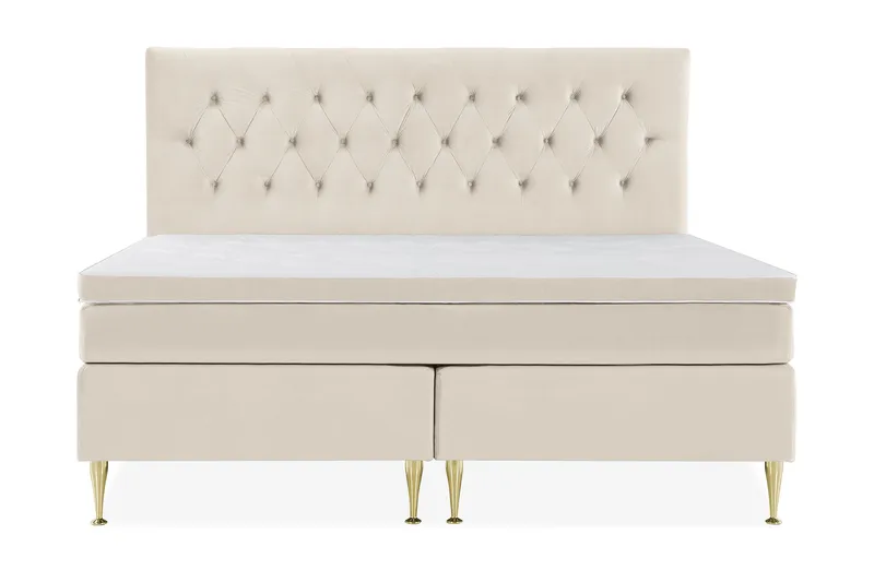Royal Velvet Kontinental säng210x210 cm - Beige - Möbler - Säng - Kontinentalsäng