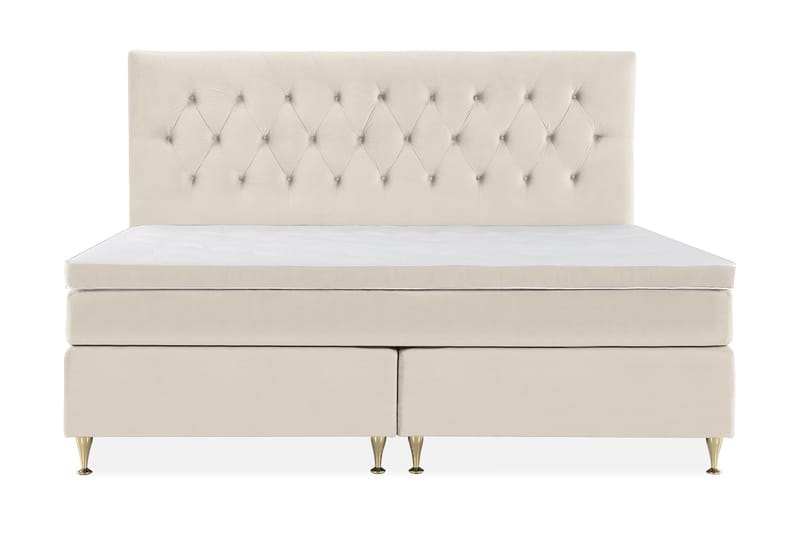 Royal Velvet Kontinental säng210x210 cm - Beige - Möbler - Säng - Kontinentalsäng