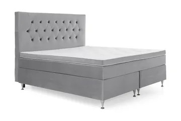 Royal Velvet Kontinentalsäng 160x200 cm - Ljusgrå - Möbler - Säng - Kontinentalsäng