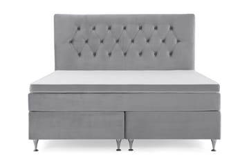 Royal Velvet Kontinentalsäng 160x200 cm - Ljusgrå - Möbler - Säng - Kontinentalsäng