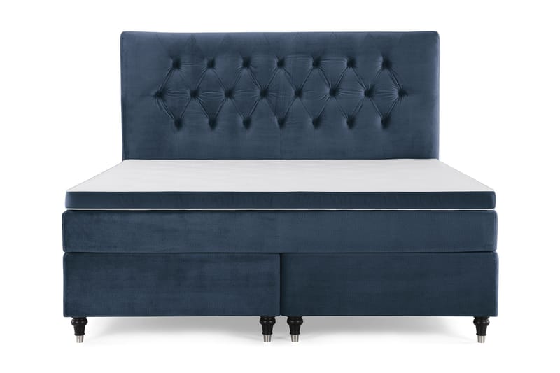 Royal Velvet Kontinentalsäng 160x200 cm - Mörkblå - Möbler - Säng - Kontinentalsäng