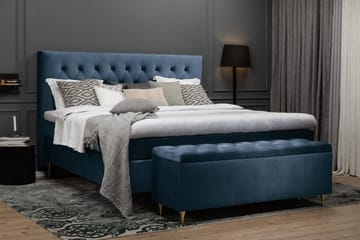 Royal Velvet Kontinentalsäng 160x200 cm - Mörkblå - Möbler - Säng - Kontinentalsäng