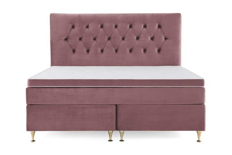 Royal Velvet Kontinentalsäng 160x200 cm - Rosa - Möbler - Säng - Kontinentalsäng