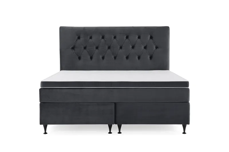 Royal Velvet Kontinentalsäng 160x200 cm - Svart - Möbler - Säng - Kontinentalsäng