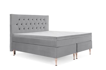 Royal Velvet Kontinentalsäng 180x200 cm - Ljusgrå - Möbler - Säng - Kontinentalsäng