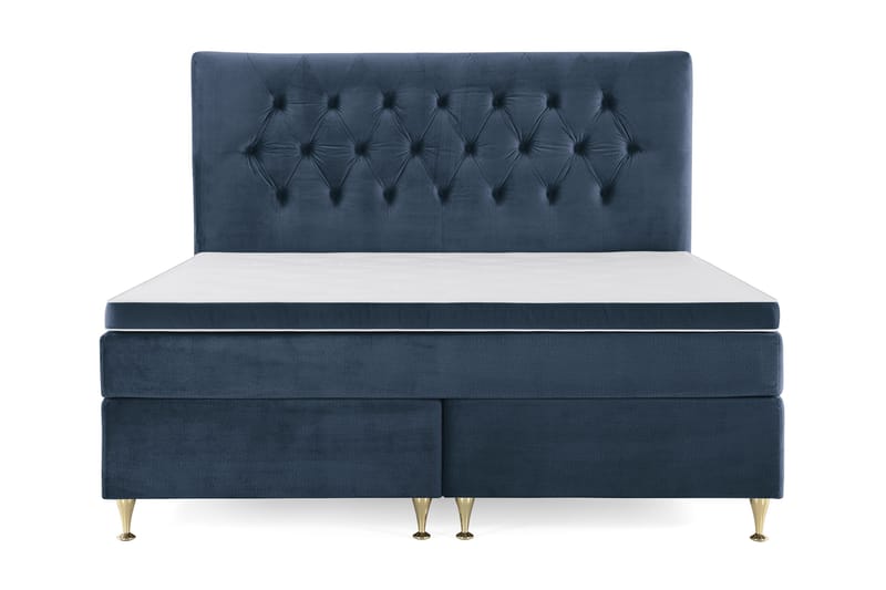 Royal Velvet Kontinentalsäng 180x200 cm - Mörkblå - Möbler - Säng - Kontinentalsäng