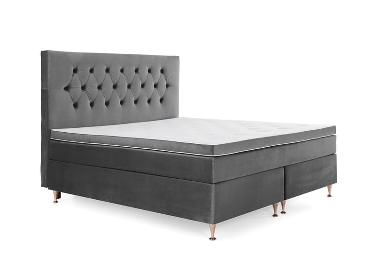 Royal Velvet Kontinentalsäng 180x200 cm - Mörkgrå - Möbler - Säng - Kontinentalsäng