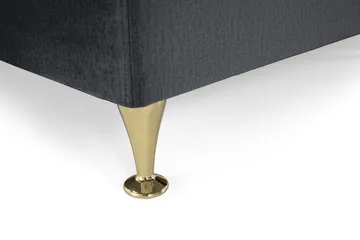 Royal Velvet Kontinentalsäng 180x200 cm - Svart - Möbler - Säng - Kontinentalsäng