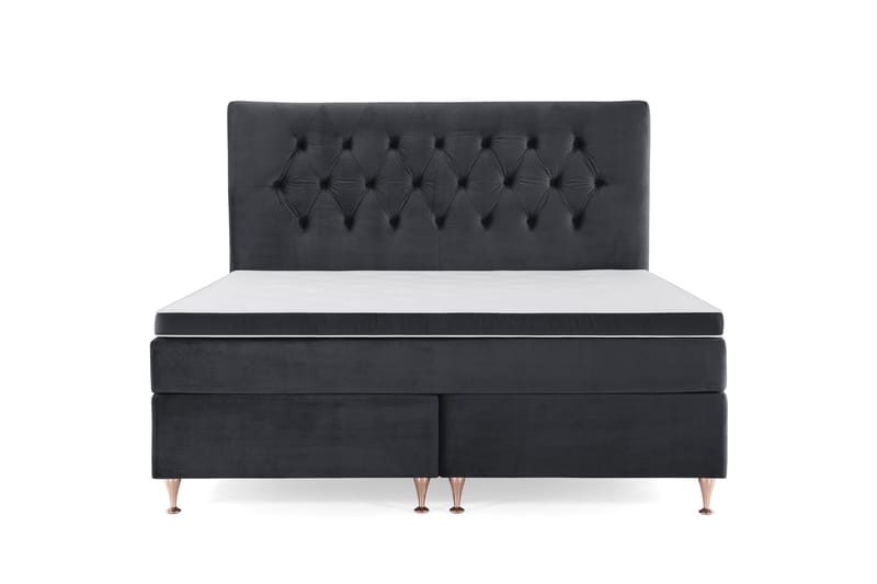 Royal Velvet Kontinentalsäng 180x200 cm - Svart - Möbler - Säng - Kontinentalsäng