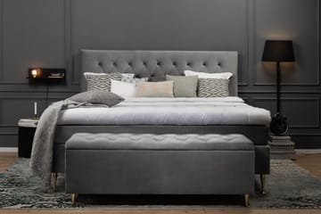 Royal Velvet Kontinentalsäng 210x210 cm - Ljusgrå - Möbler - Säng - Kontinentalsäng