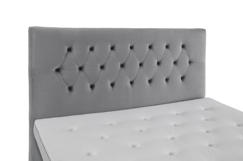 Royal Velvet Kontinentalsäng 210x210 cm - Ljusgrå - Möbler - Säng - Kontinentalsäng
