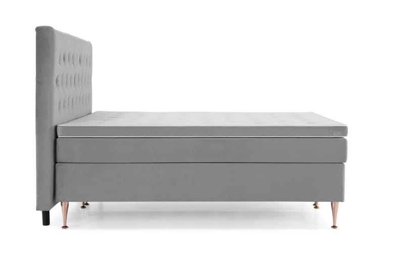 Royal Velvet Kontinentalsäng 210x210 cm - Ljusgrå - Möbler - Säng - Kontinentalsäng