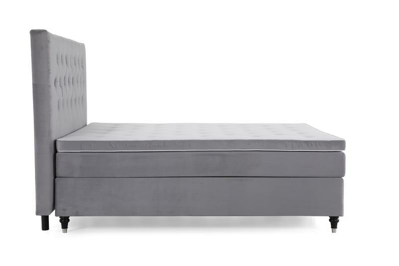 Royal Velvet Kontinentalsäng 210x210 cm - Ljusgrå - Möbler - Säng - Kontinentalsäng