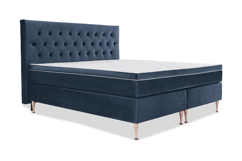 Royal Velvet Kontinentalsäng 210x210 cm - Mörkblå - Möbler - Säng - Kontinentalsäng