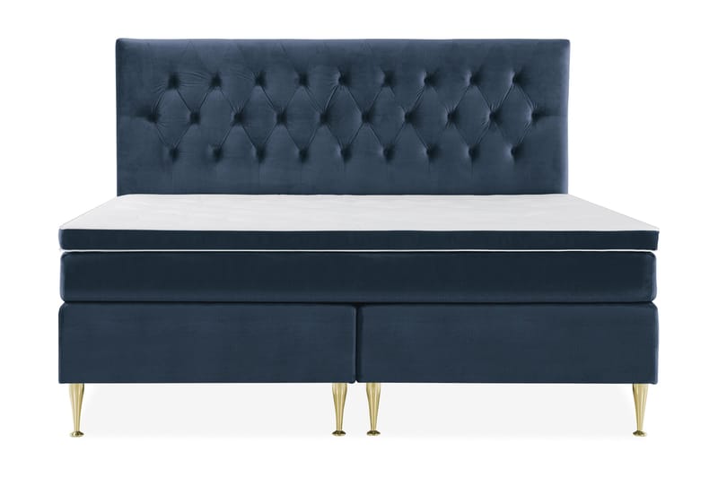 Royal Velvet Kontinentalsäng 210x210 cm - Mörkblå - Möbler - Säng - Kontinentalsäng