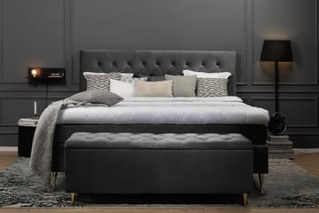 Royal Velvet Kontinentalsäng 210x210 cm - Mörkgrå - Möbler - Säng - Kontinentalsäng