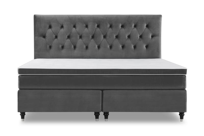 Royal Velvet Kontinentalsäng 210x210 cm - Mörkgrå - Möbler - Säng - Kontinentalsäng