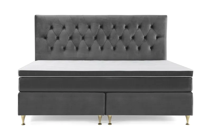 Royal Velvet Kontinentalsäng 210x210 cm, Mörkgrå