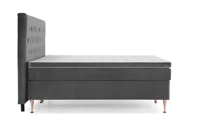 Royal Velvet Kontinentalsäng 210x210 cm - Mörkgrå - Möbler - Säng - Kontinentalsäng
