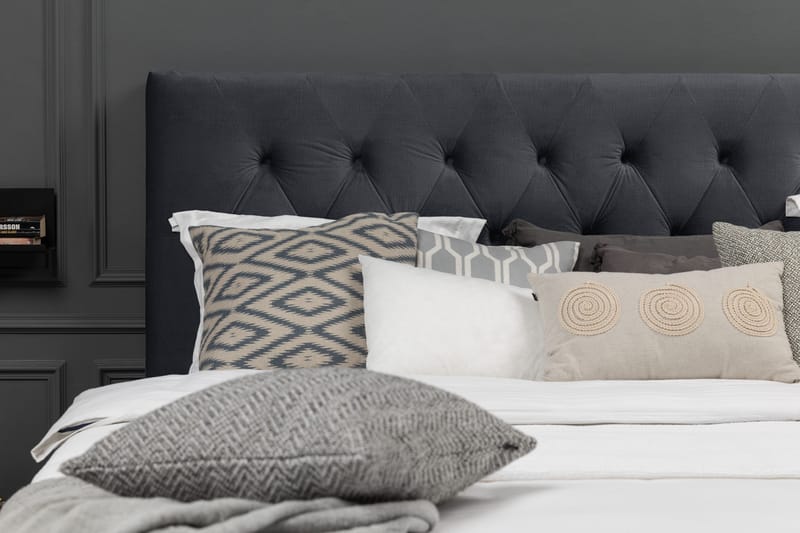 Royal Velvet Kontinentalsäng 210x210 cm - Svart - Möbler - Säng - Kontinentalsäng