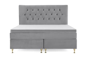 Royal Velvet Kontinentalsäng160x200 cm - Ljusgrå - Möbler - Säng - Kontinentalsäng