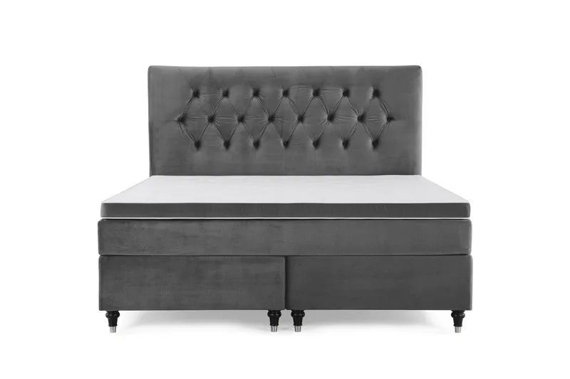 Royal Velvet Kontinentalsäng160x200 cm - Mörkgrå - Möbler - Säng - Kontinentalsäng