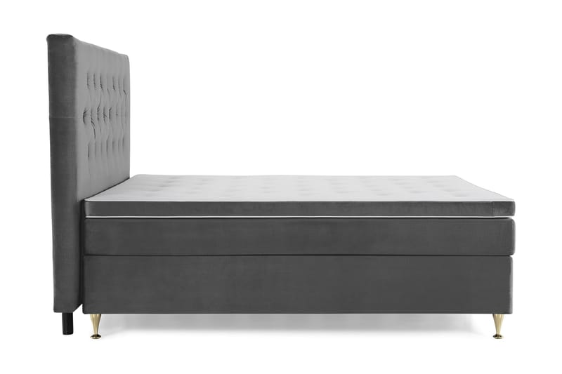 Royal Velvet Kontinentalsäng160x200 cm - Mörkgrå - Möbler - Säng - Kontinentalsäng