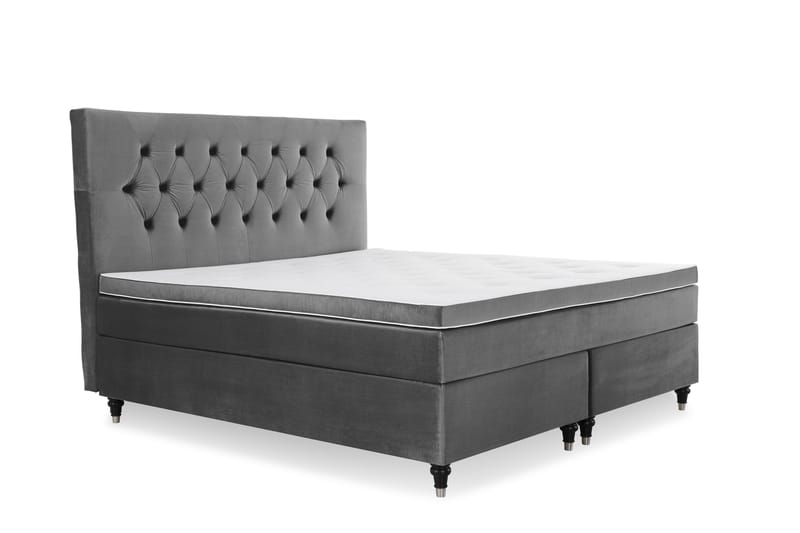Royal Velvet Kontinentalsäng160x200 cm - Mörkgrå - Möbler - Säng - Kontinentalsäng