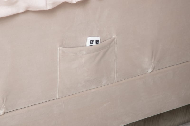 Säng Almvik 120 cm - Beige - Kontinentalsäng