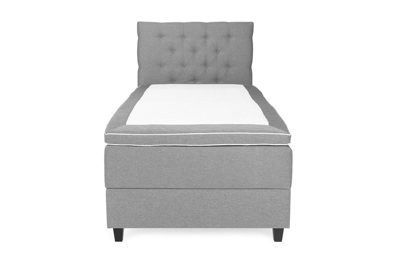 Säng med Förvaring Boxford 105x200 - Ljusgrå (+Fler val) - Kontinentalsäng - Komplett sängpaket