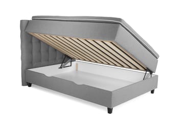 Säng med Förvaring Boxford 120x200 - Ljusgrå (+Fler val) - Möbler - Säng - Kontinentalsäng