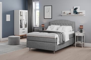 Sängpaket Abelie 140x200 Fast - Grå - Möbler - Säng - Kontinentalsäng