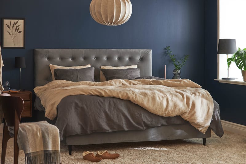 Sängpaket Chilla Pluss Kontinentalsäng 180x200 cm - Grå - Möbler - Säng - Kontinentalsäng