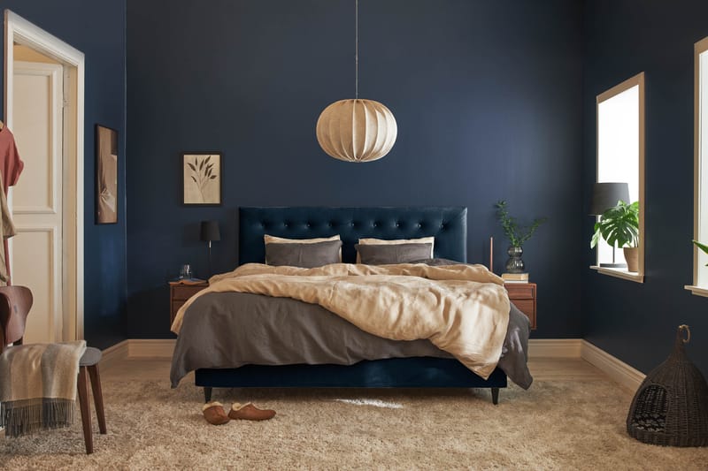 Sängpaket Chilla Pluss Kontinentalsäng 180x200 cm - Mörkblå - Möbler - Säng - Kontinentalsäng