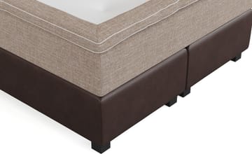 Sängpaket Havanna 140x200 med Två Beiga Kuddar - (+Fler val) Beige/Brun - Möbler - Säng - Kontinentalsäng