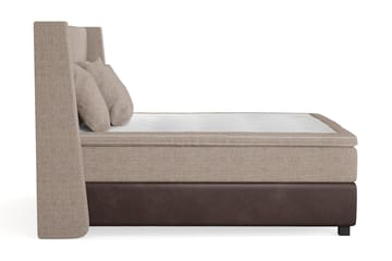 Sängpaket Havanna 160x200 med Tre Beiga Kuddar - (+Fler val) Beige/Brun - Möbler - Säng - Kontinentalsäng