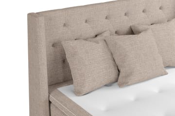 Sängpaket Havanna 160x200 med Tre Beiga Kuddar - (+Fler val) Beige/Brun - Möbler - Säng - Kontinentalsäng