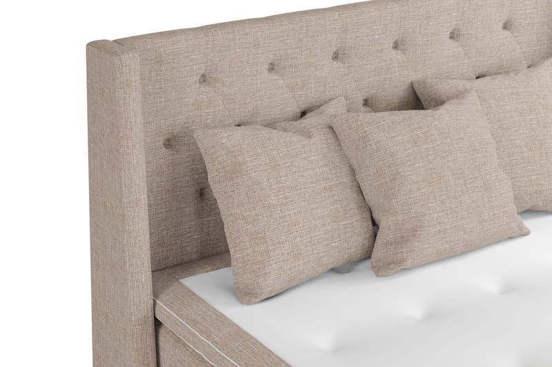 Sängpaket Havanna 160x200 med Tre Beiga Kuddar - (+Fler val) Beige/Brun - Möbler - Säng - Kontinentalsäng