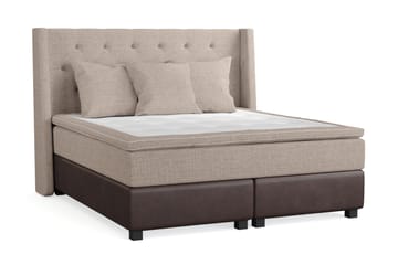 Sängpaket Havanna 160x200 med Tre Beiga Kuddar - (+Fler val) Beige/Brun - Möbler - Säng - Kontinentalsäng