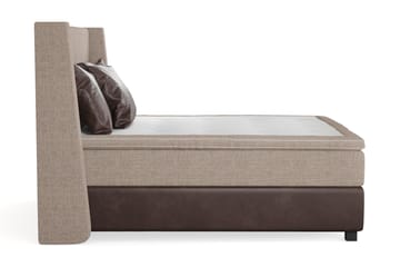 Sängpaket Havanna 160x200 med Tre Bruna Kuddar - (+Fler val) Beige/Brun - Möbler - Säng - Kontinentalsäng