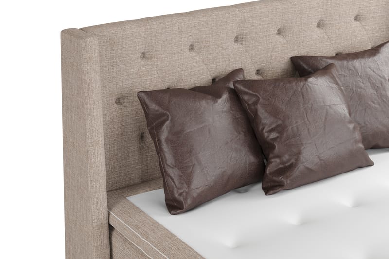 Sängpaket Havanna 160x200 med Tre Bruna Kuddar - (+Fler val) Beige/Brun - Möbler - Säng - Kontinentalsäng