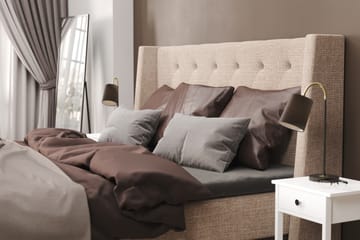 Sängpaket Havanna 160x200 med Tre Bruna Kuddar - (+Fler val) Beige/Brun - Möbler - Säng - Kontinentalsäng