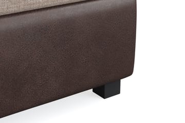 Sängpaket Havanna 210x210 med Två Beiga Kuddar - (+Fler val) Beige/Brun - Möbler - Säng - Kontinentalsäng