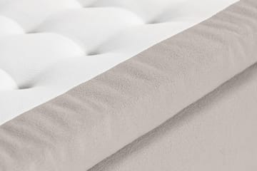 Sängpaket Kakichi Boucle 120x200 Djuphäftad gavel - Grå - Möbler - Säng - Kontinentalsäng